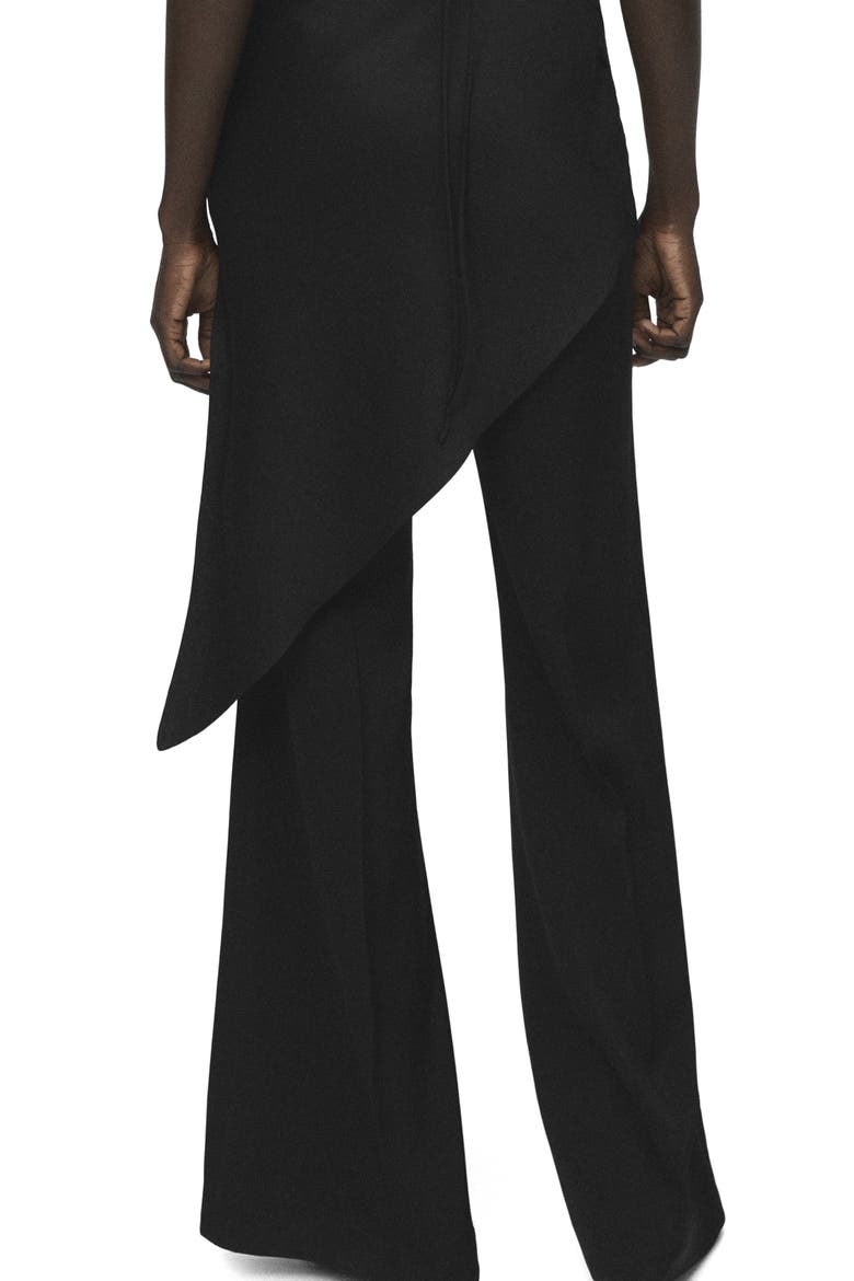 Long Flare Leg Pants, Alternate, color, BLACK