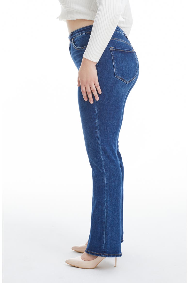 High Waist Bootcut Jeans, Alternate, color, DEEPSEA