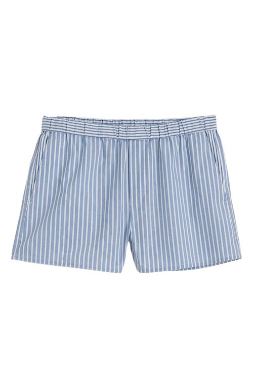MADEWELL MADEWELL STRIPE POPLIN PULL-ON SHORTS