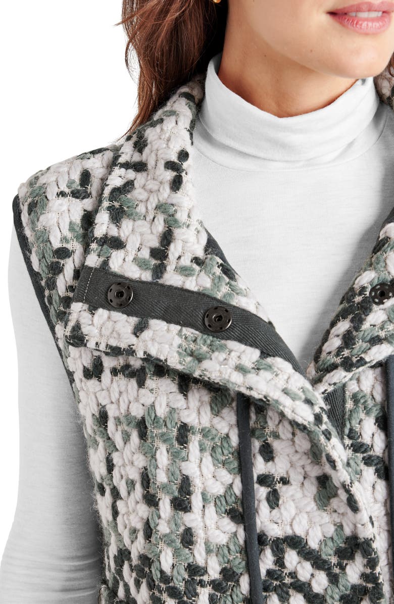 Splendid Basket Weave Vest, Alternate, color, Evergreen Multi