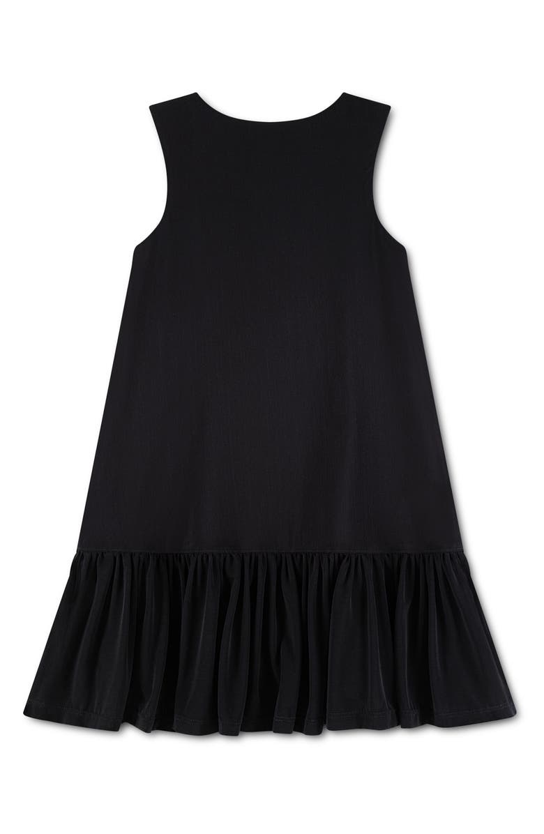 Jordan Kids' Secret Diary Sleeveless Drop Waist Dress, Alternate, color, Black
