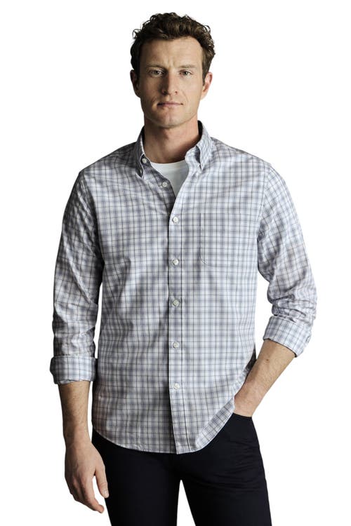 Charles Tyrwhitt Non-iron Stretch Poplin Check Shirt