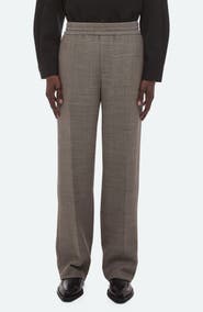 Helmut Lang Sharkskin Elastic Waist Trousers