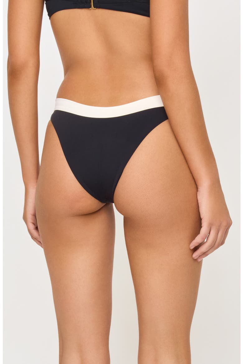 Mercer Bikini Bottoms, Alternate, color, BLACK/ CREAM