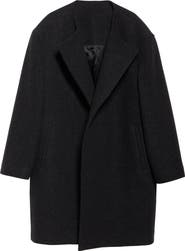TOTEME Collarless Felted Wool Blend Coat