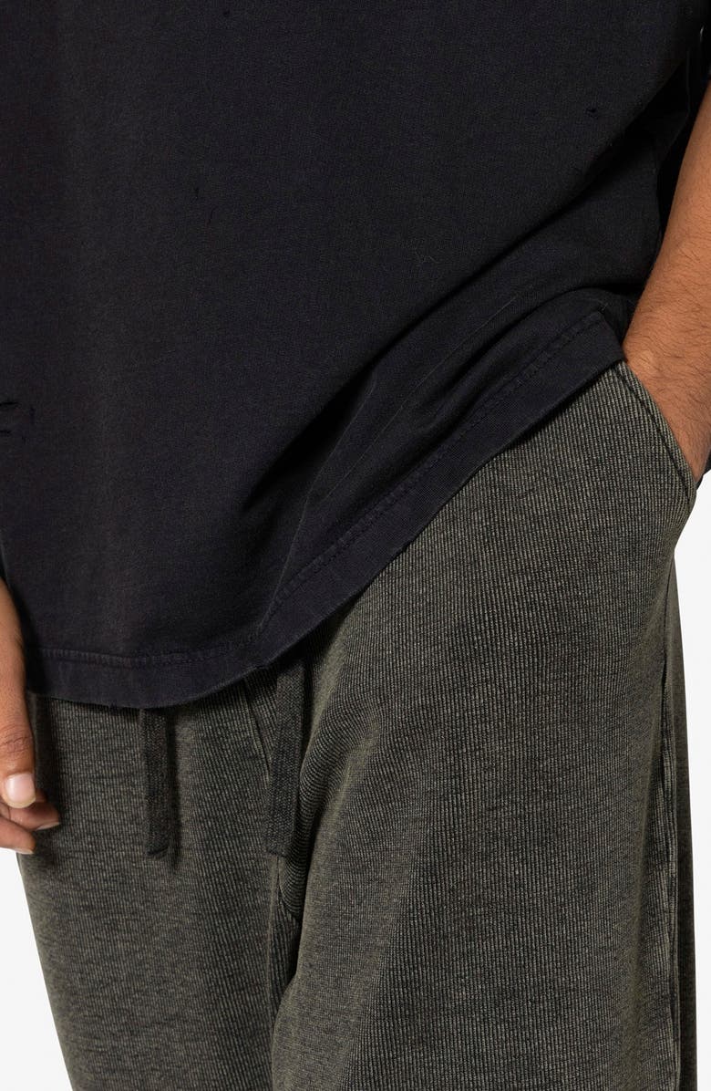 mnml Slinky Corduroy Sweatpants, Alternate, color, Olive