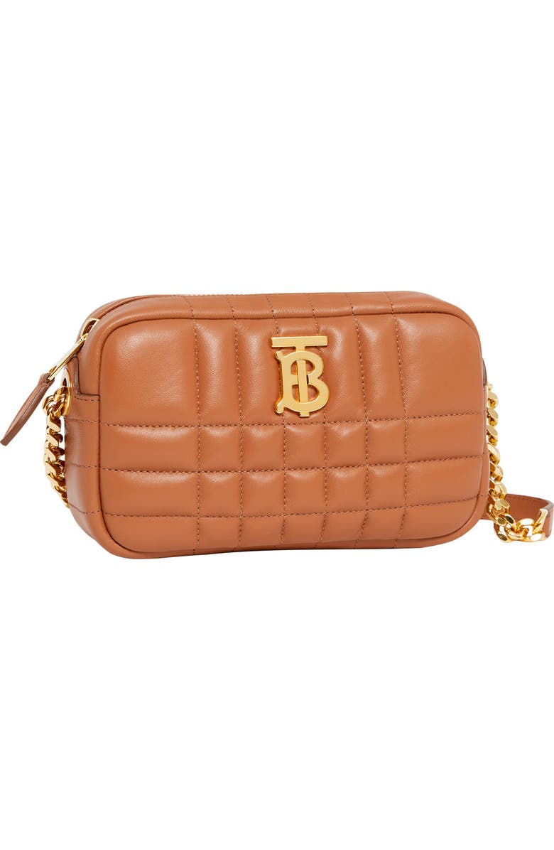 Burberry Mini Lola Check Quilted Leather Camera Crossbody Bag, Alternate, color,