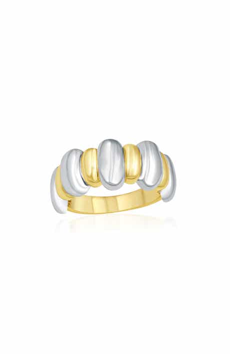 Two-Tone Lined Ring