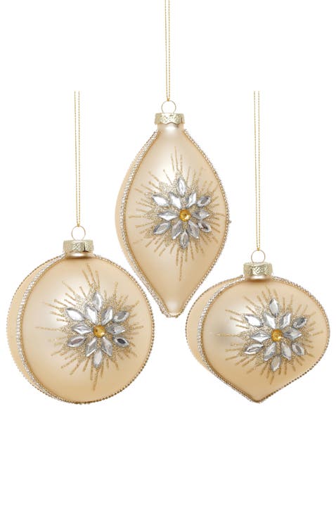 Starburst Bloom Ornament, Box of 6