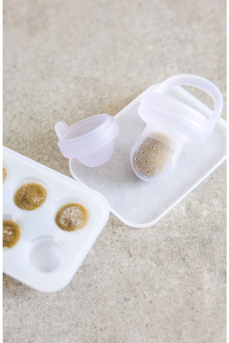 5-Piece Infant Solid Starts Feeder Set, Alternate, color, KIWI/ CORAL