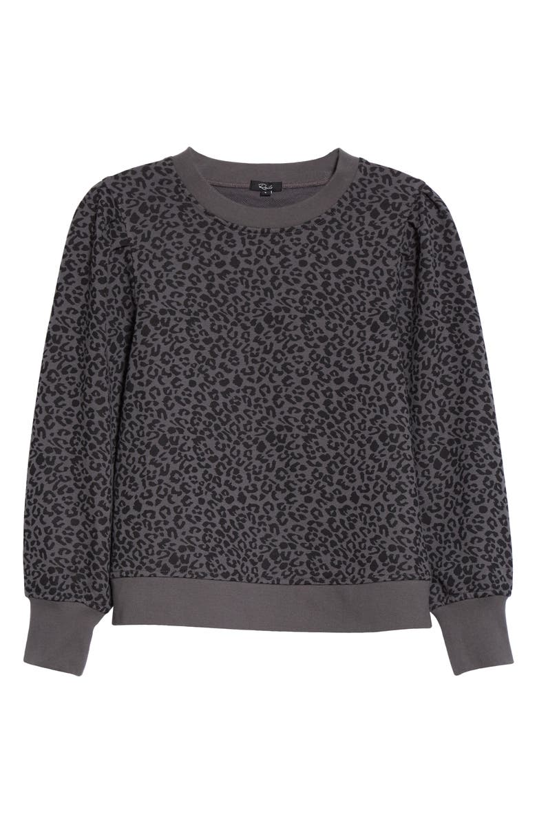 Rails Marcie Cheetah Print Cotton Blend Sweatshirt, Alternate, color, 