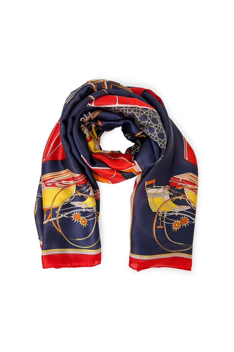 The Landau Ultrasoft Lightweight Scarf, Main, color, Blue