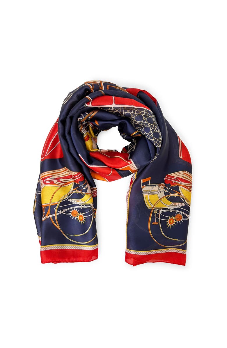 Youzey The Landau Ultrasoft Lightweight Scarf, Main, color, Blue