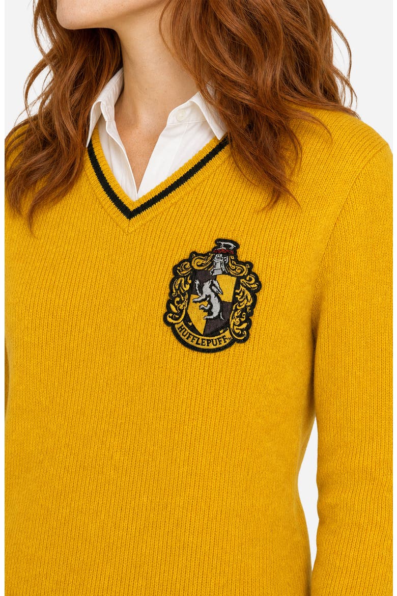 Harry Potter Hufflepuff Sweater, Alternate, color, YELLOW