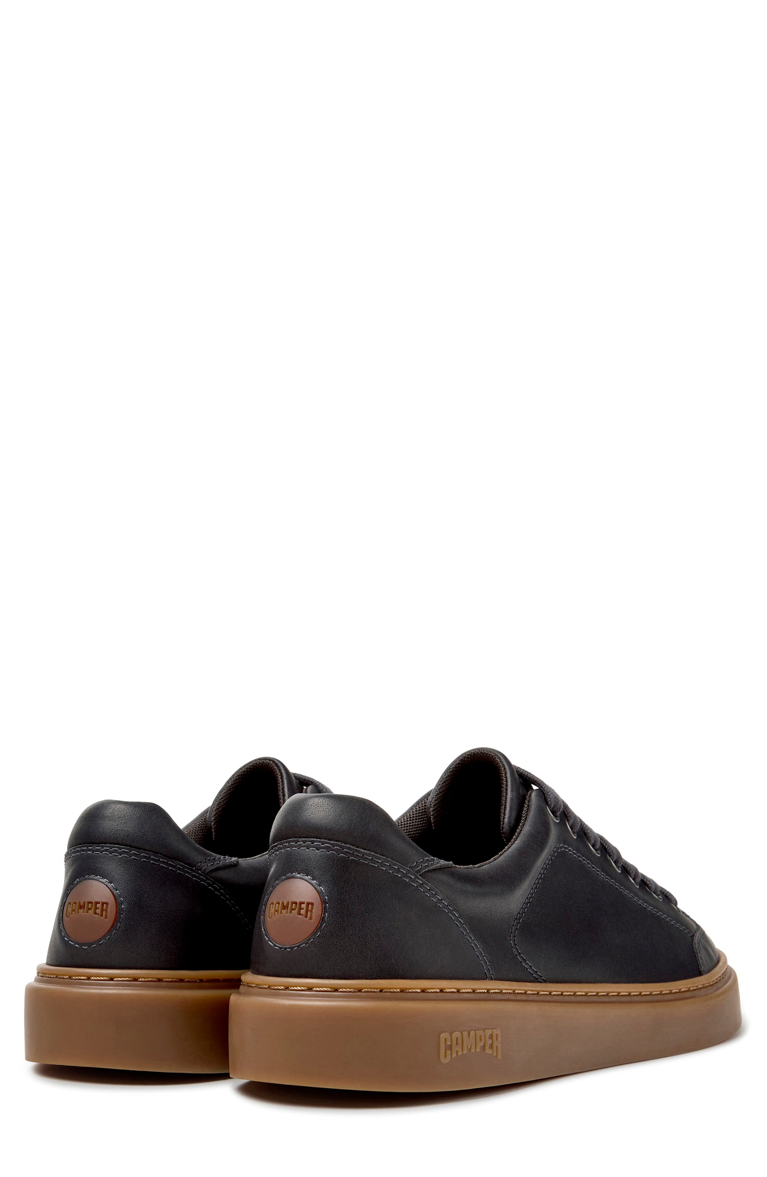 Runner Twentyfive Leather Sneaker, Alternate, color, MEDIUM GRAY