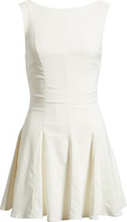 BP. Bateau Neck Fit & Flare Minidress