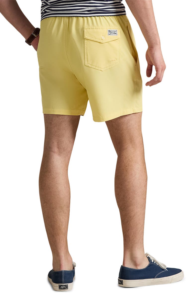 Polo Ralph Lauren Traveler Classic 5.75-Inch Swim Trunks, Alternate, color, Corn Yellow