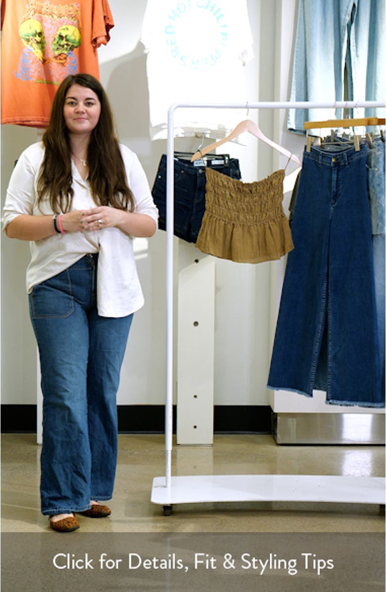 Cambria Strapless Smocked Peplum Top, sales video thumbnail