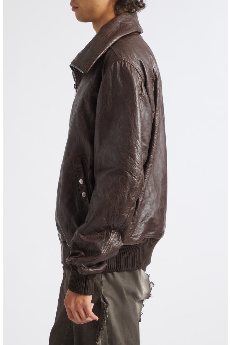 Dracuflight Leather Jacket, Alternate, color, GREASE