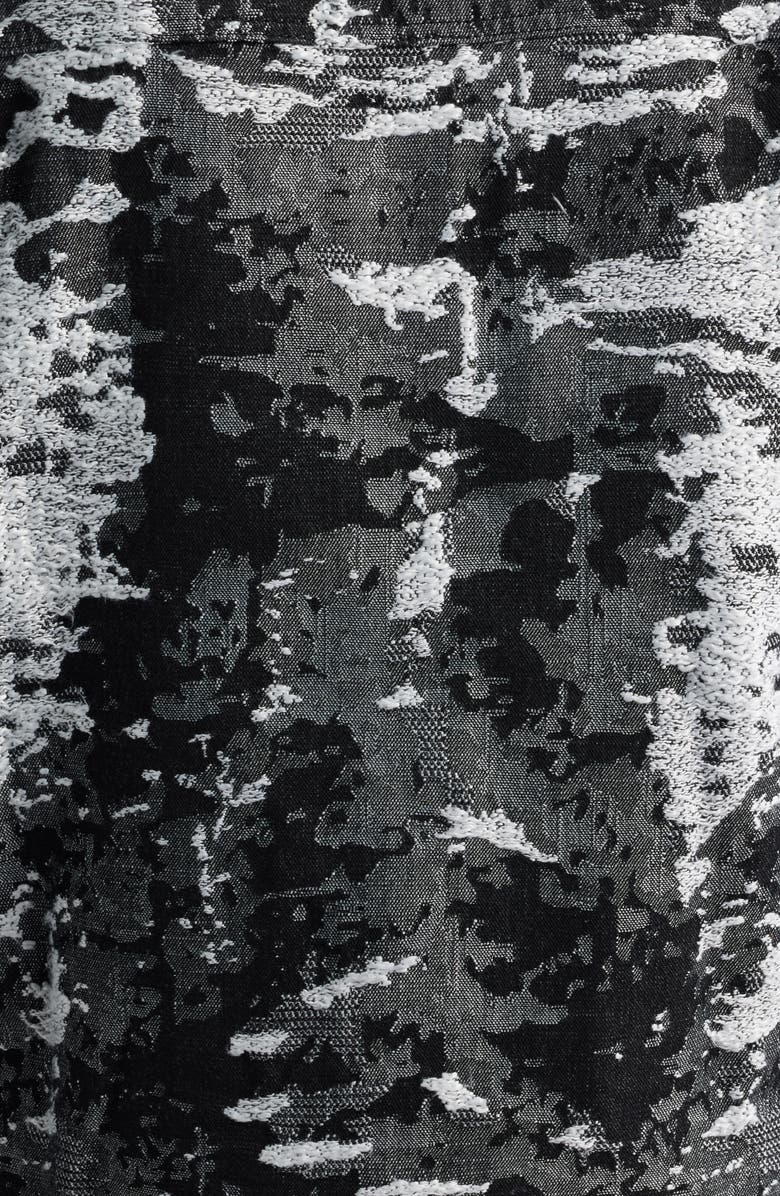 VERYRARE Devil Slayer Camo Jacquard Trucker Jacket, Alternate, color, Black