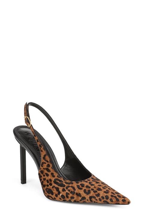 Tegan Genuine Calf Hair Slingback Pump