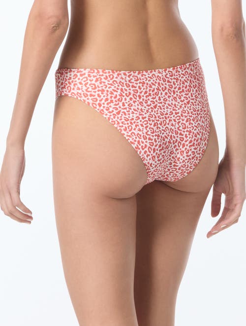 Vince Camuto Small Animal High Cut Bikini Bottom In Pink
