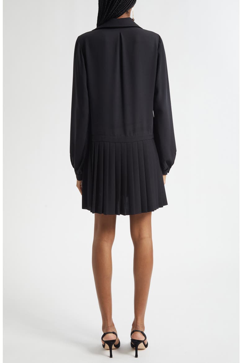 Mercedes Long Sleeve Minidress, Alternate, color, BLACK