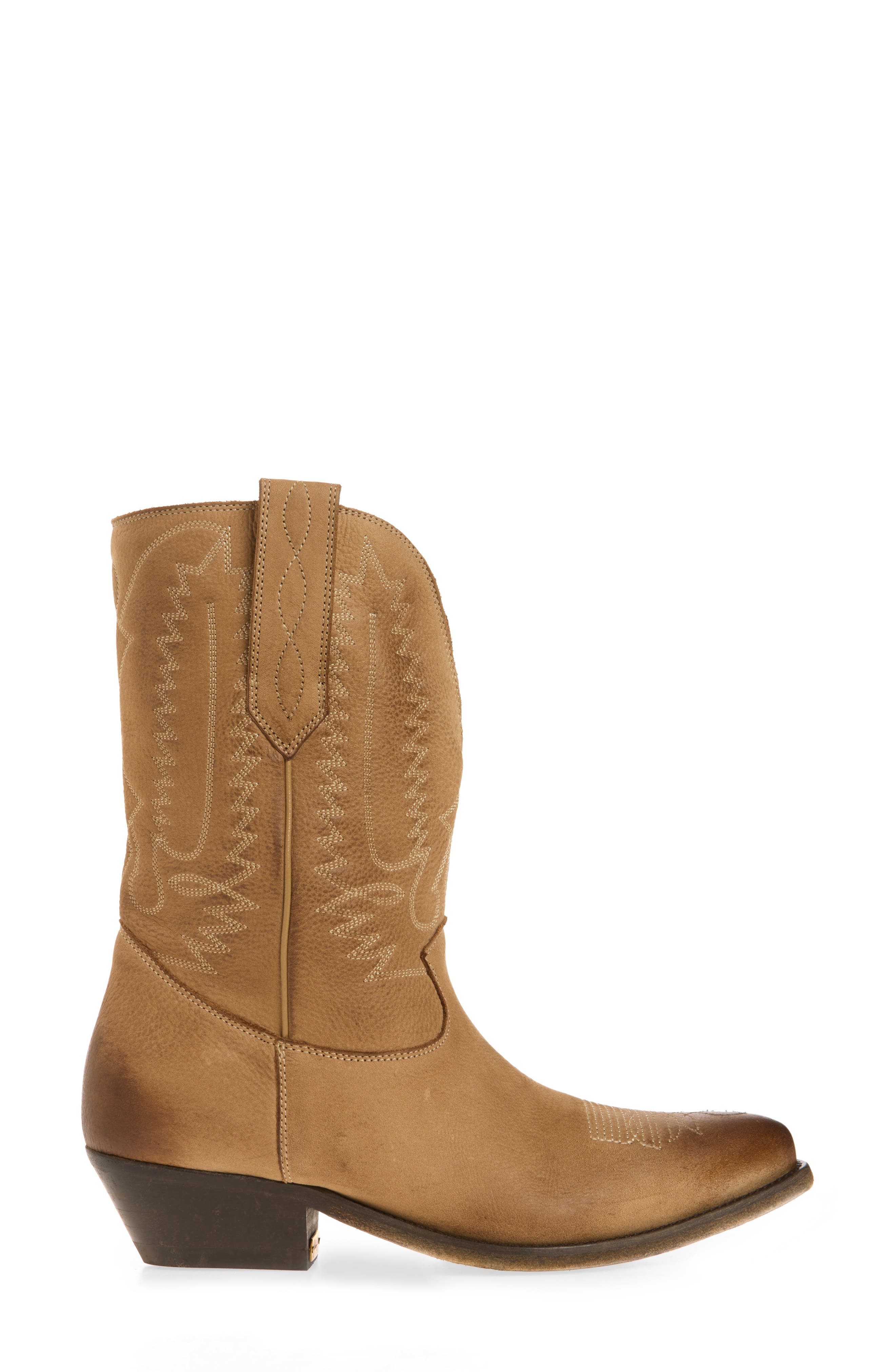 Wish Star Embroidered Western Boot, Alternate, color, TABACCO