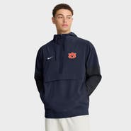 Nike Men's Nike Navy Auburn Tigers Anorak Half-Zip Hoodie Jacket