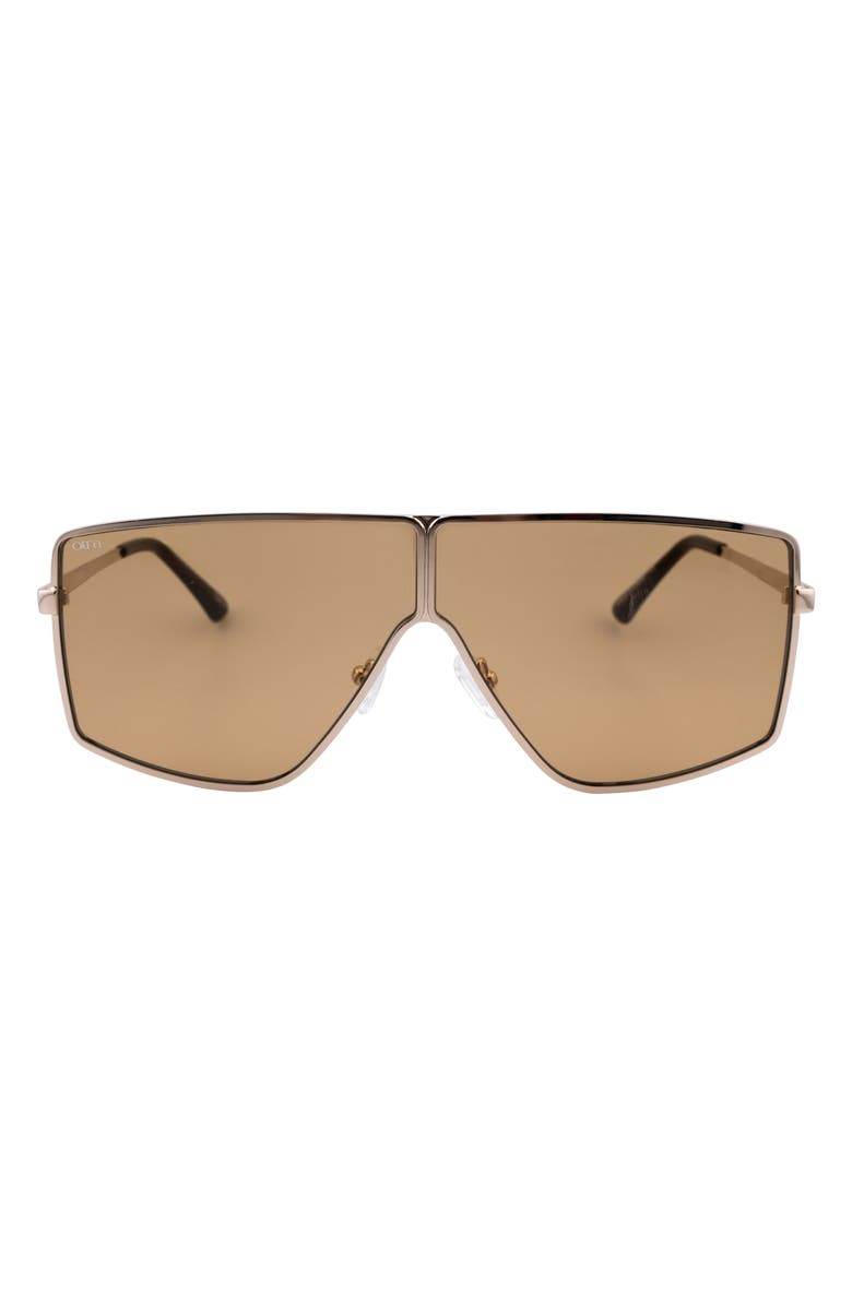 OTRA EYEWEAR Juno Navigator Sunglasses, Main, color, Gold/ Brown