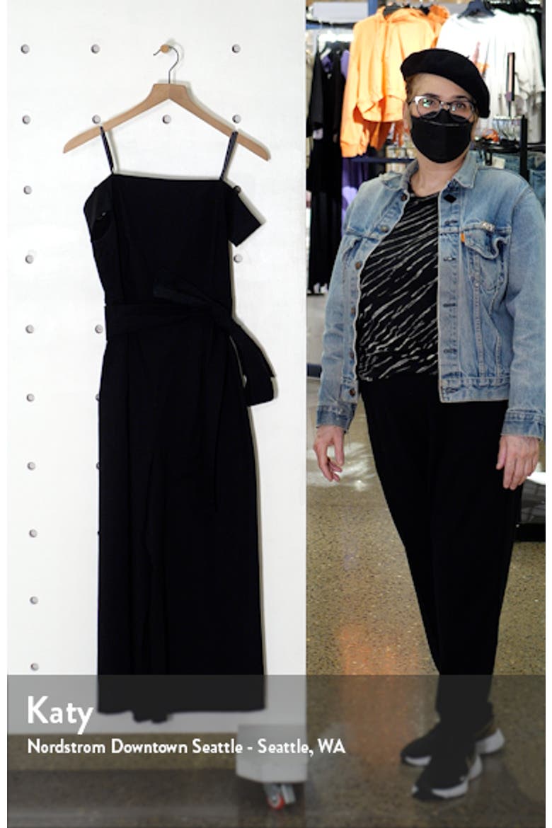 Off the Shoulder Crop Cotton Jumpsuit video