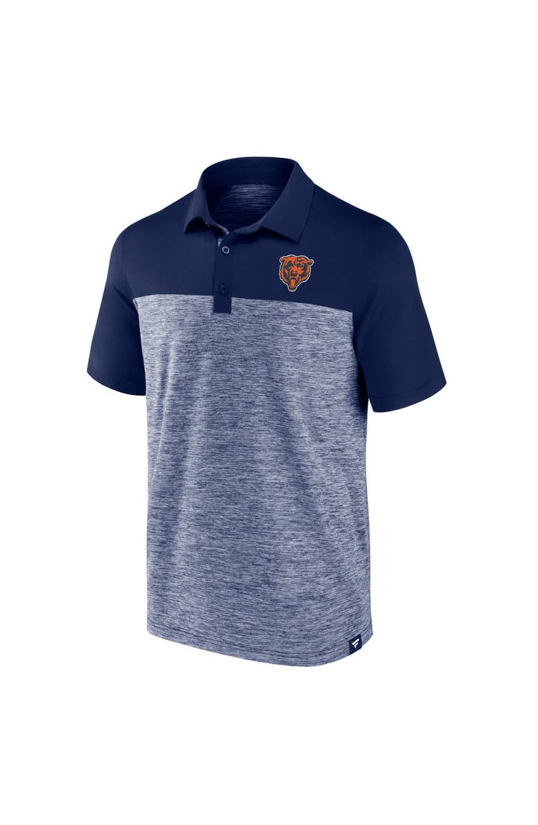 FANATICS Men's Fanatics  Heather Navy Chicago Bears Clutch Polo, Alternate, color, 