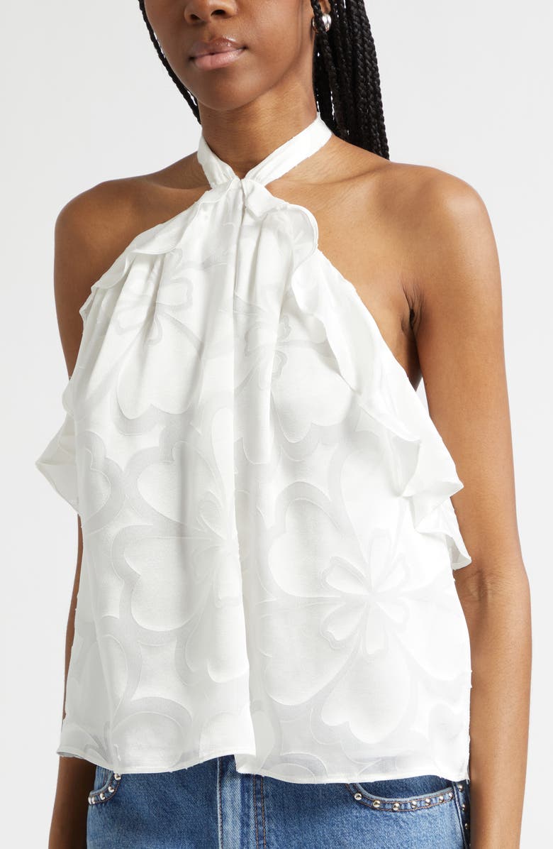 Ramy Brook Burnout Talia Halter Top, Alternate, color, 