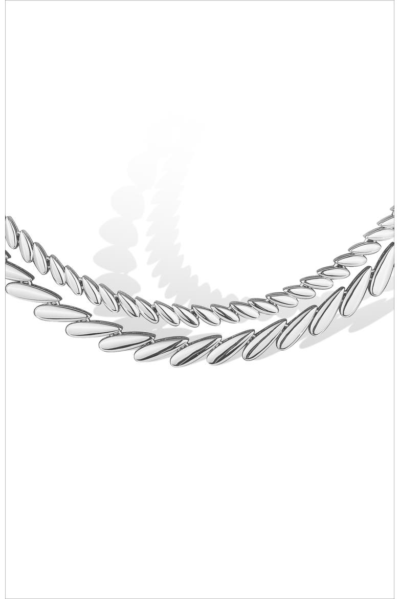 Tassels Necklace, Alternate, color, Silver