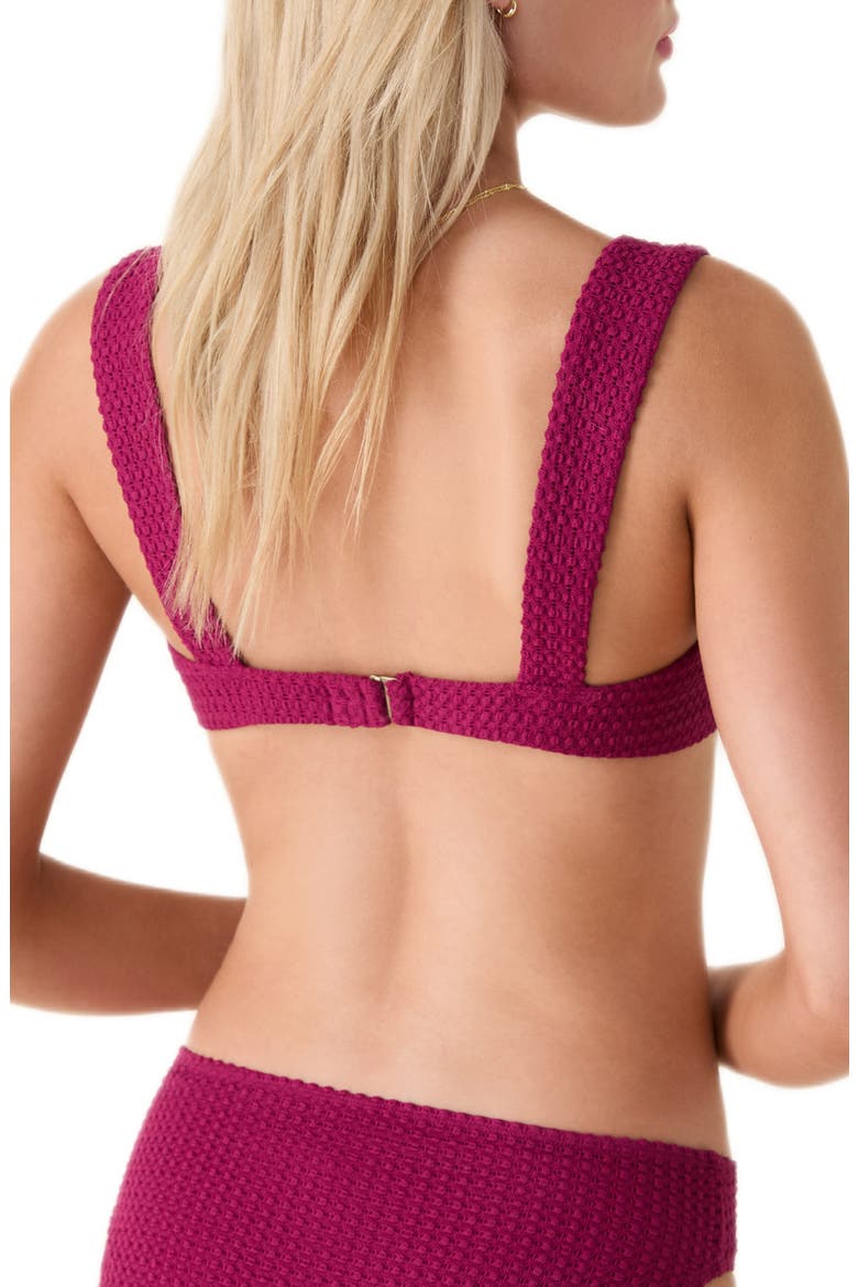 The Kalama Bikini Top, Alternate, color, MERLOT CROCHET