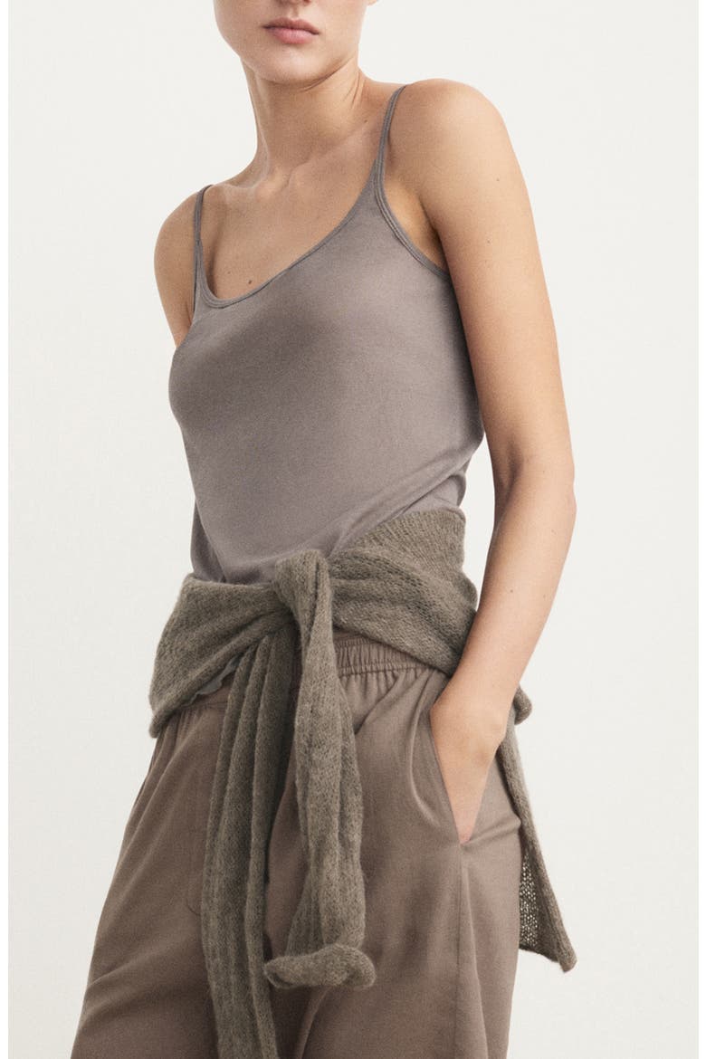 Cotton Pajamas Camisole, Main, color, MEDIUM BROWN