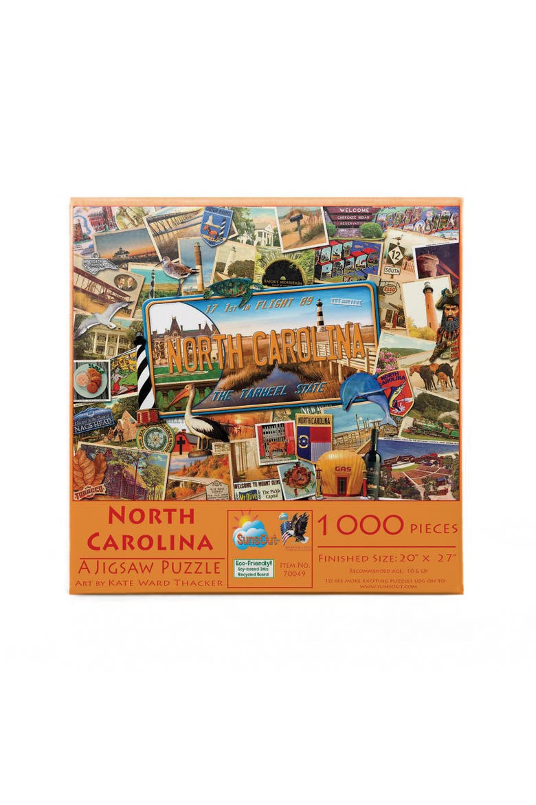 North Carolina 1000 piece Jigsaw Puzzle for Adults, Alternate, color, Multicolor