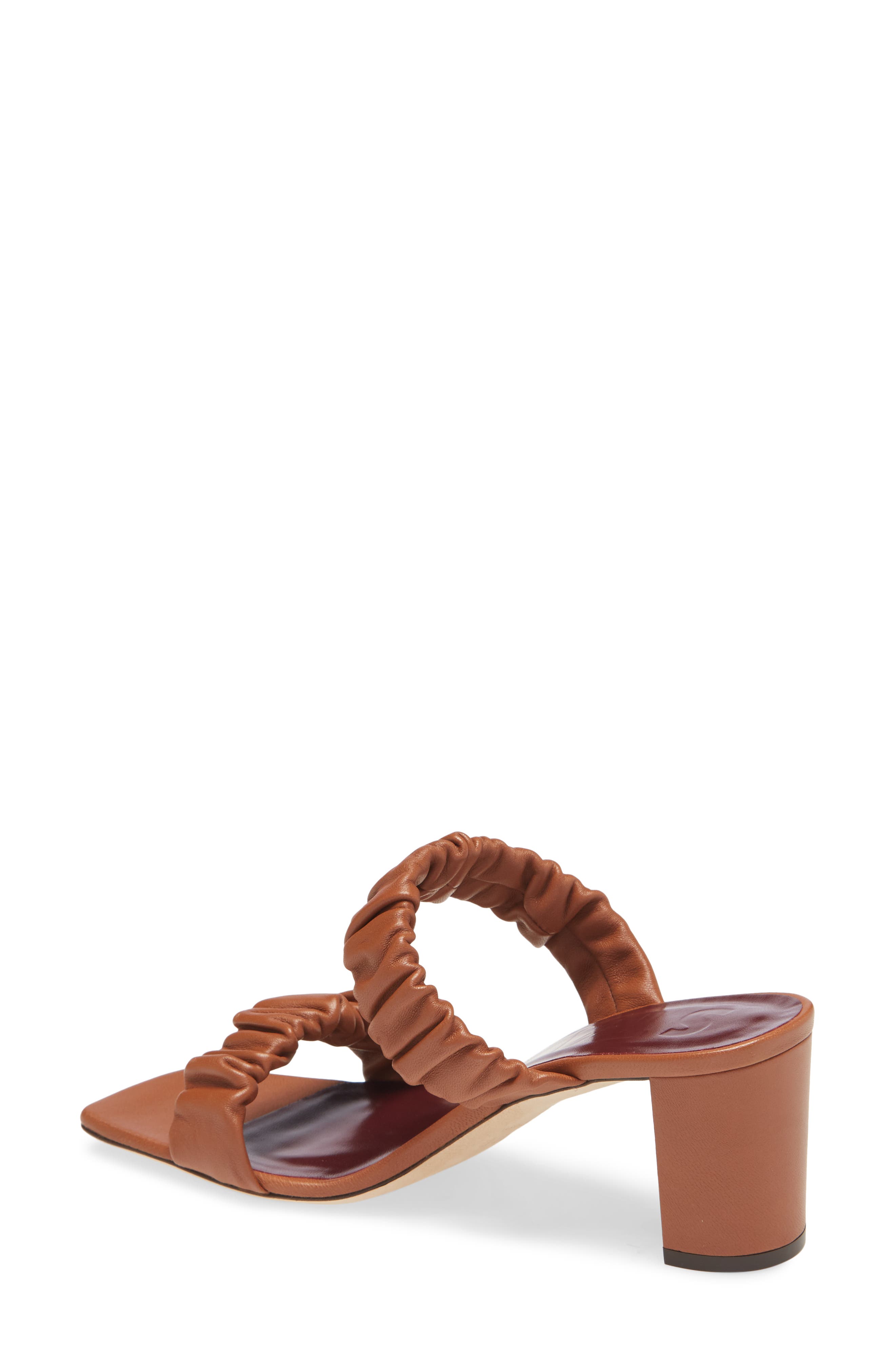 Frankie Ruched Slide Sandal, Alternate, color, TAN