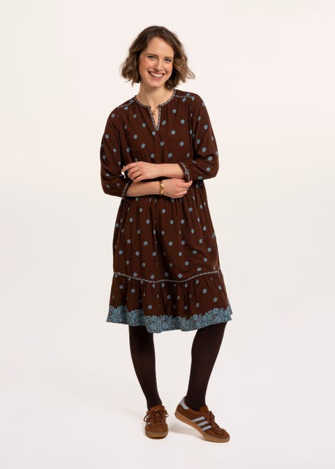 Nepas Floral Border Dress