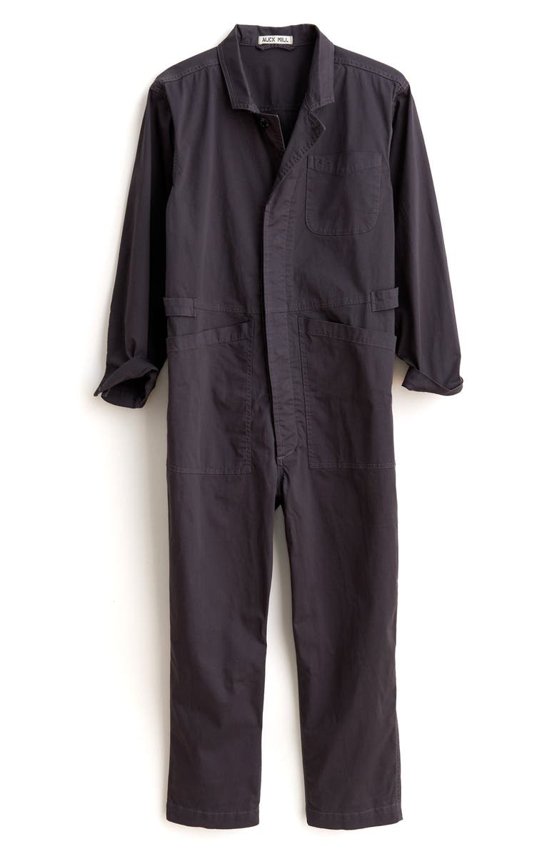 Alex Mill Standard Long Sleeve Stretch Cotton Twill Jumpsuit, Alternate, color, 