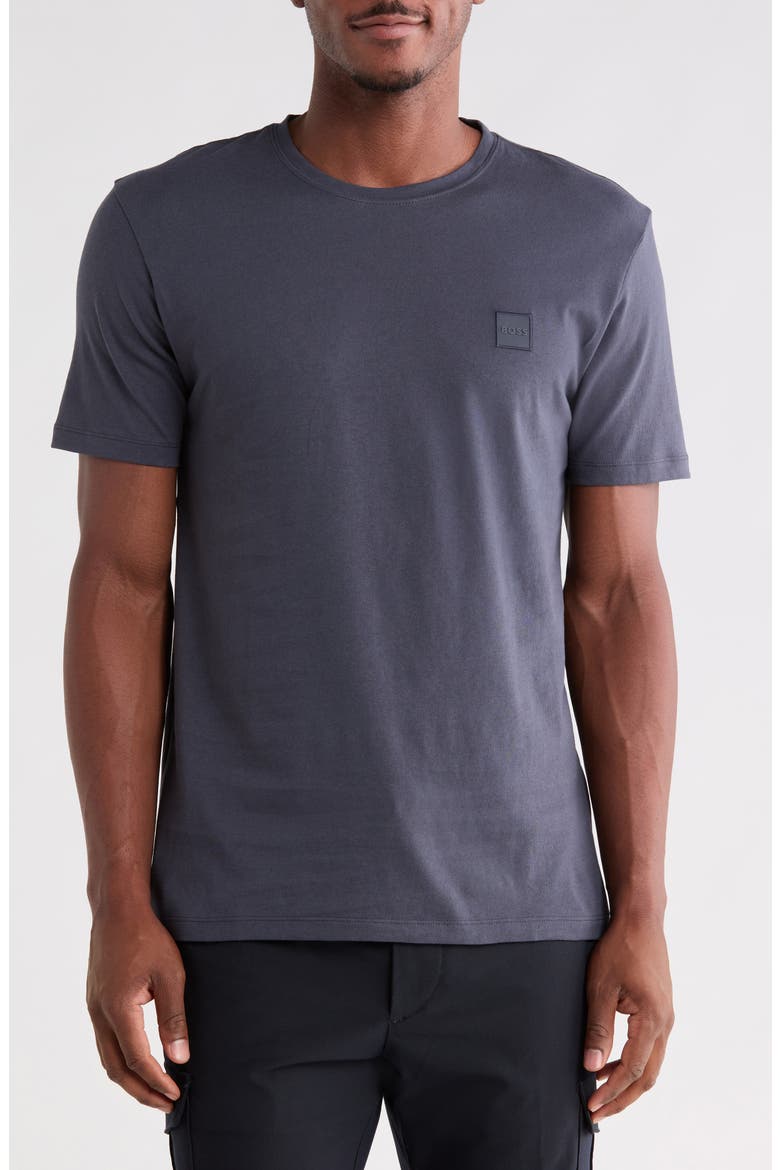 Tales Logo Patch Cotton T-Shirt, Main, color, DARK BLUE