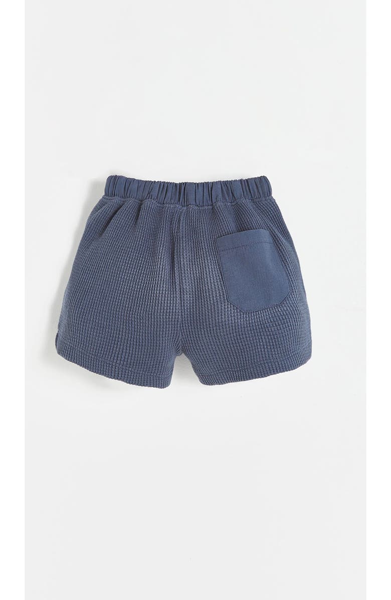 Babycottons Waffle Short for Infant, Alternate, color, Blue-Graphite