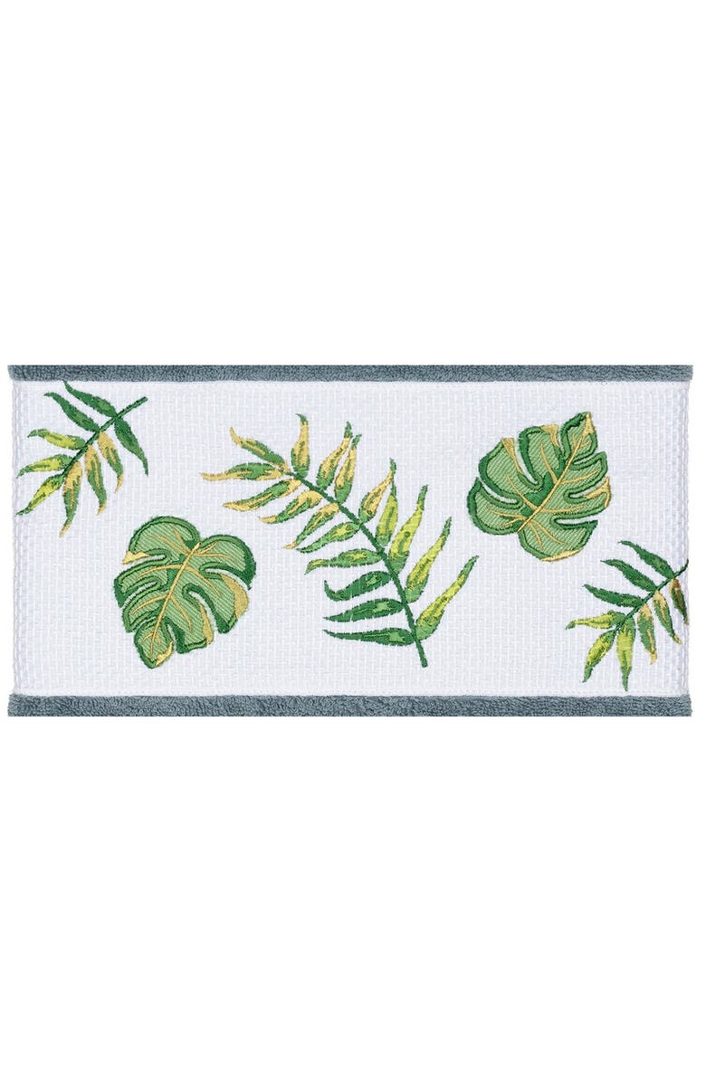 Linum Home Textiles Zoe Embellished Bath Towel - Teal, Alternate, color, Teal