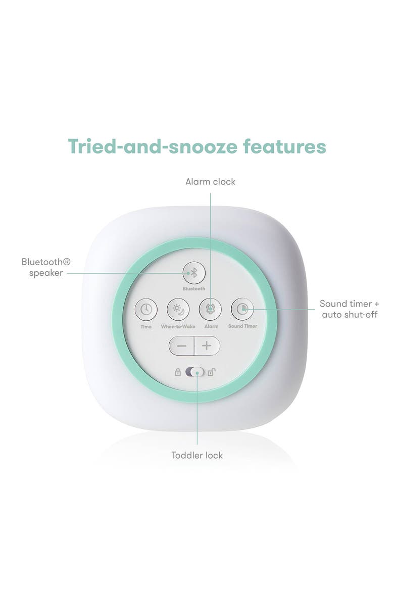 3-in-1 Sound Machine + When to Wake™ Clock & Nightlight, Alternate, color, WHITE