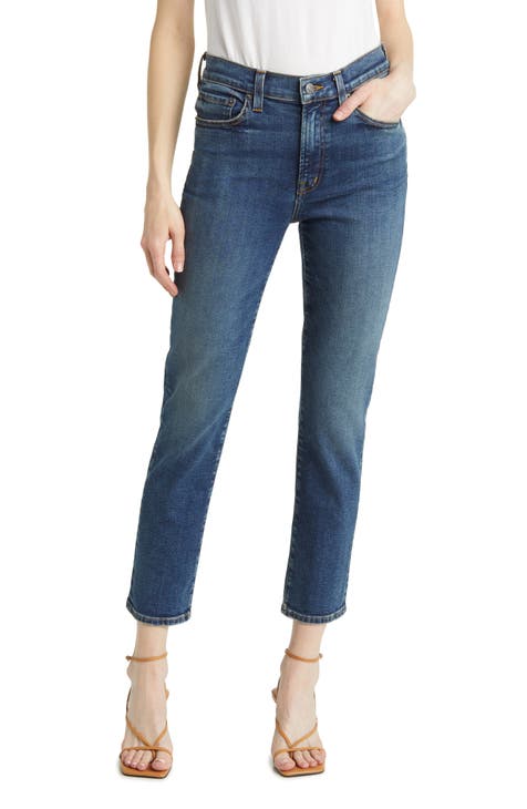 Bree High Waist Ankle Straight Leg Jeans