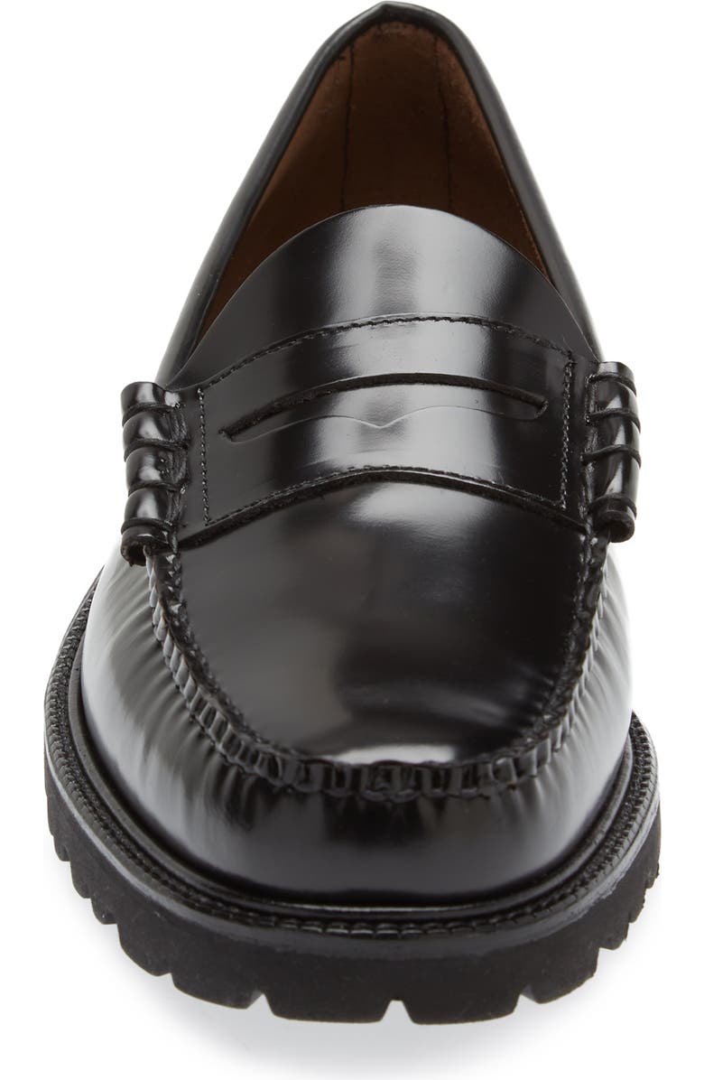 G.H.BASS Larson Lug Loafer, Alternate, color, Black