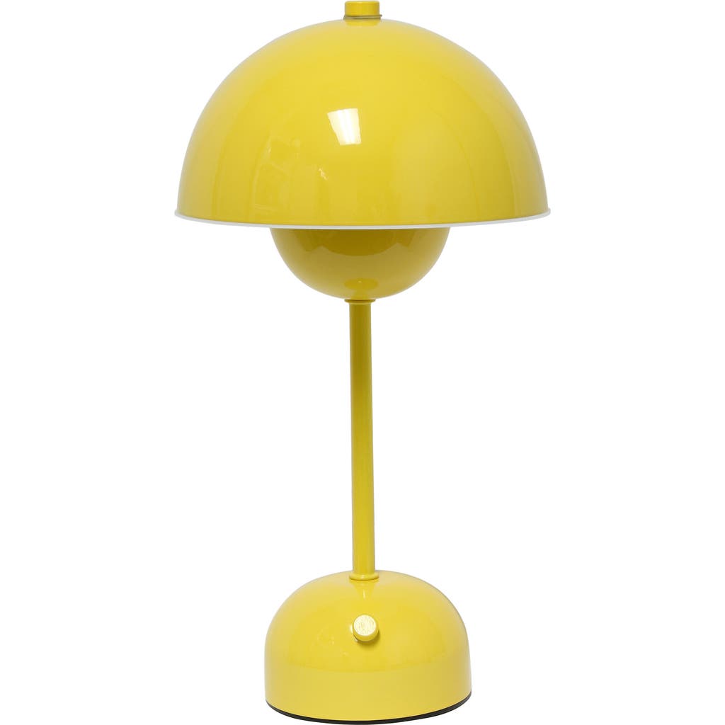 Lalia Home Touch Activated Wireless Lamp In Yellow
