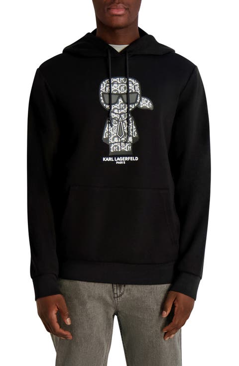 Monogram Karl Fleece Graphic Hoodie