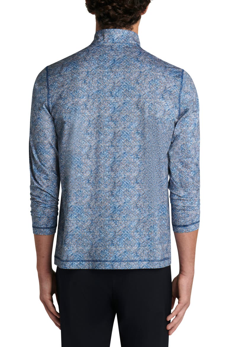 OoohCotton® Quarter Zip Pullover, Alternate, color, NAVY