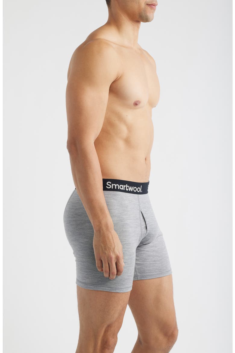 Merino Wool Blend Boxer Briefs, Alternate, color, LIGHT GRAY HEATHER